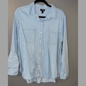 a.n.a brand chambray button up shirt